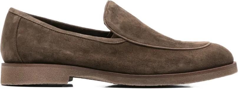 Alberto Gozzi Suède loafers Bruin - Foto 1