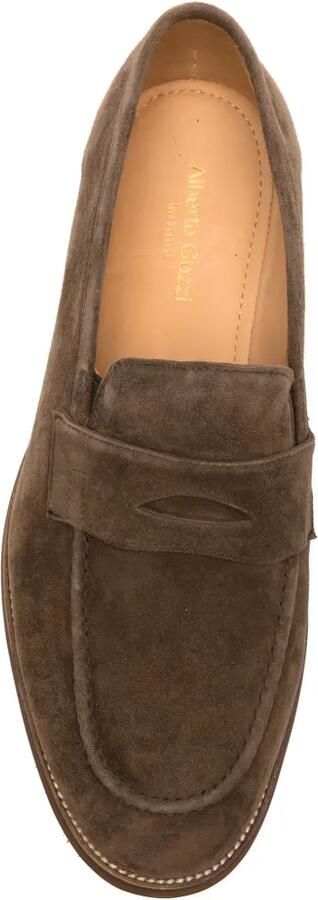 Alberto Gozzi Suède loafers Bruin - Foto 2