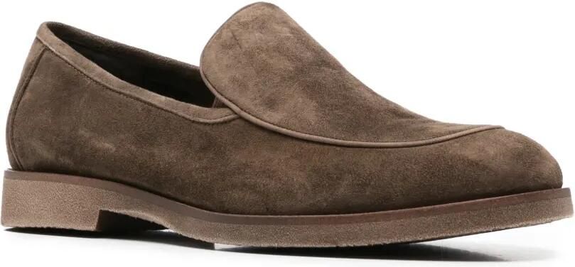 Alberto Gozzi Suède loafers Bruin - Foto 2