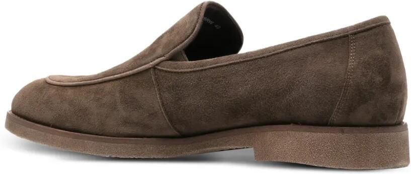 Alberto Gozzi Suède loafers Bruin - Foto 4