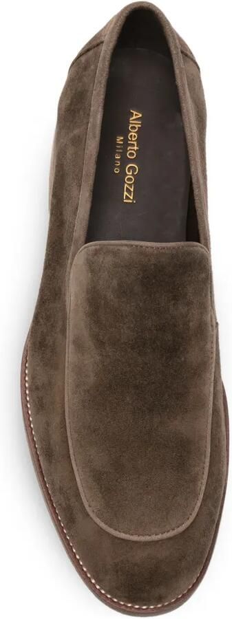 Alberto Gozzi Suède loafers Bruin - Foto 3
