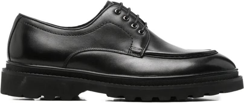 Alberto Gozzi Veterschoenen met chunky zool en schort Zwart