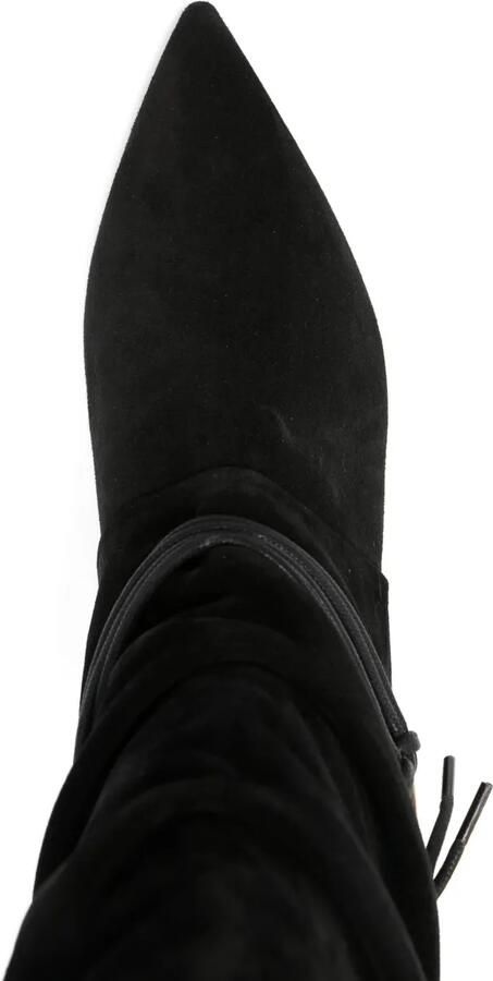 ALCHIMIA Suède laarzen met ringdetail Zwart - Foto 3