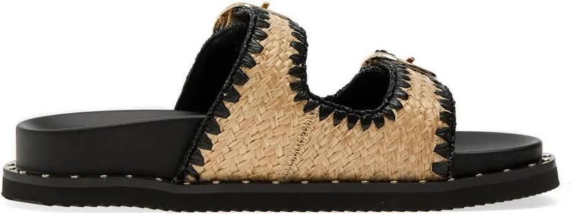 Aldo Slippers met stiksels Zwart