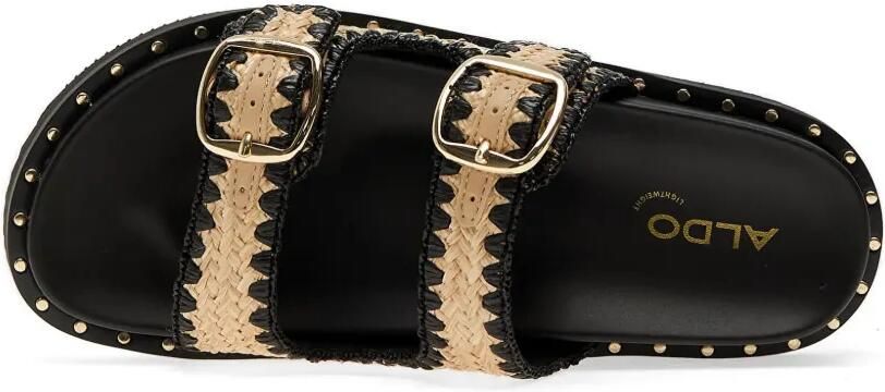 Aldo Slippers met stiksels Zwart - Foto 4