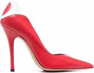 Aleksander Siradekian Pumps met colourblocking Rood