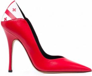 Aleksander Siradekian Pumps met puntige neus Rood