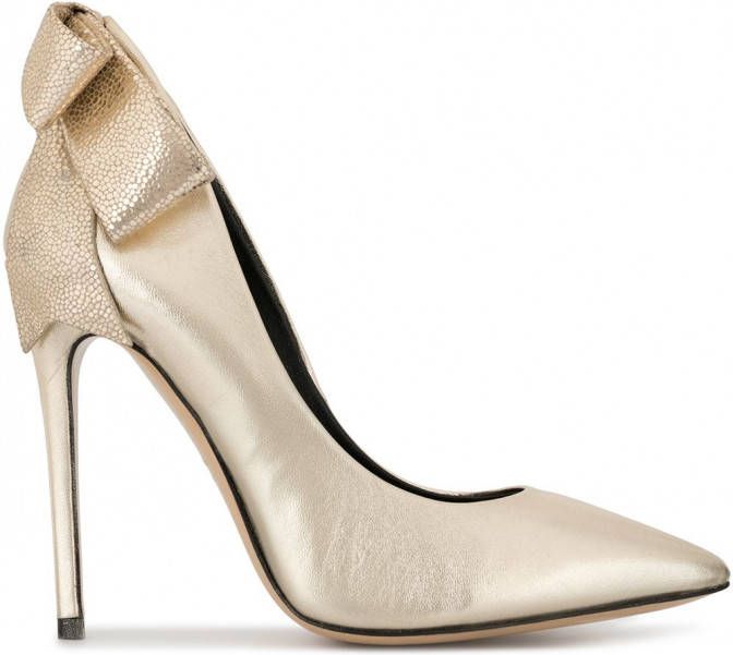 Aleksander Siradekian Gherda pumps met strik Goud