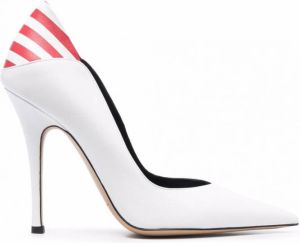 Aleksander Siradekian Pumps met puntige neus Wit