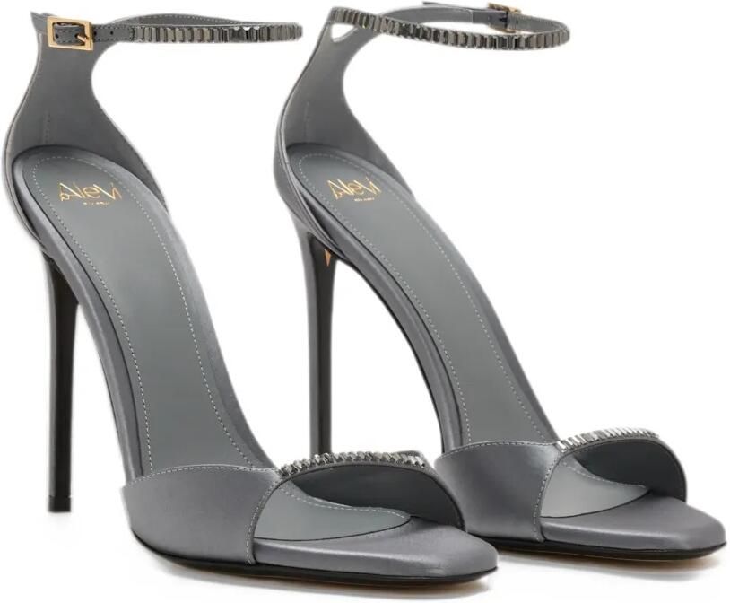 Alevì Bar 110 crystal-embellished satin sandals Grijs - Foto 3