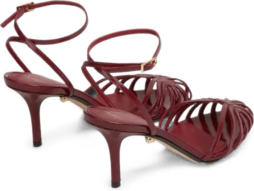 Alevì Blake leren sandalen Rood - Foto 4