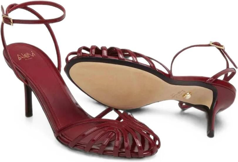 Alevì Blake leren sandalen Rood - Foto 5