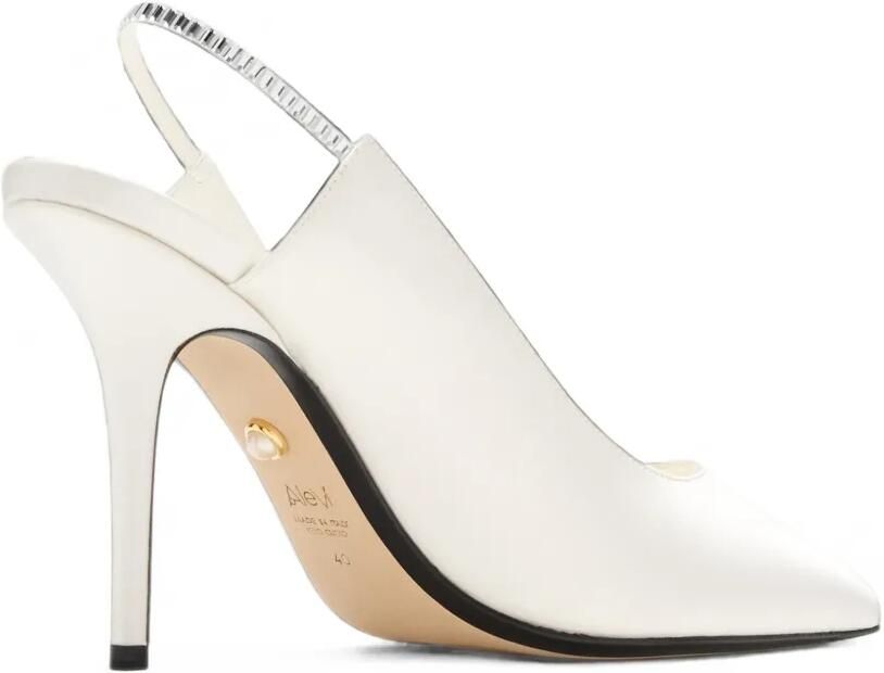 Alevì Danielle Xtal slingback pumps Wit - Foto 4