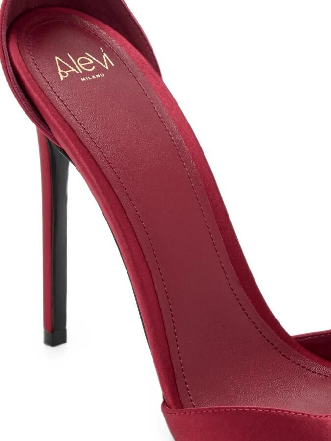 Alevì Ninel Xtal satijnen sandalen verfraaid met kristallen Rood - Foto 4