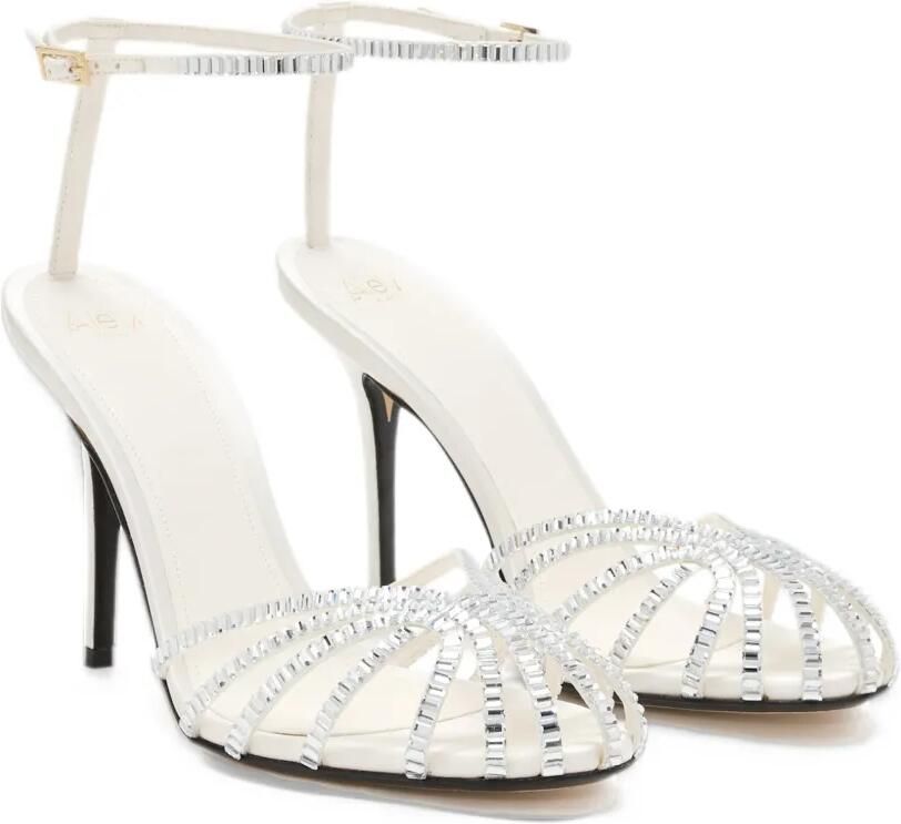 Alevì Penelope 80 sandalen verfraaid met kristallen Wit - Foto 2