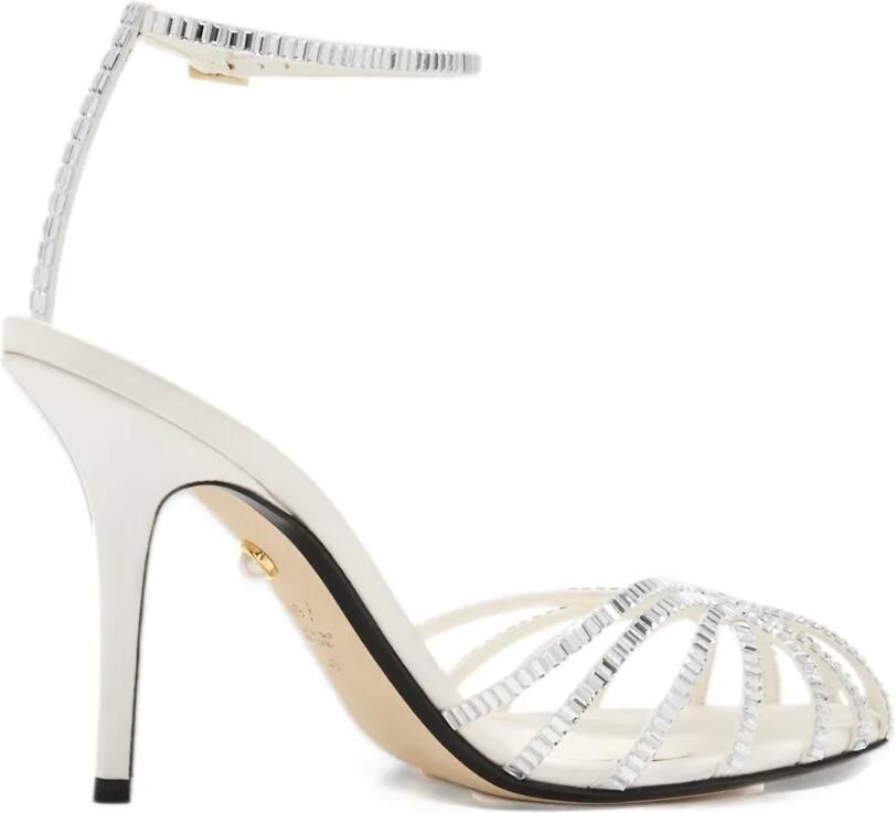 Alevì Penelope 80 sandalen verfraaid met kristallen Wit - Foto 3