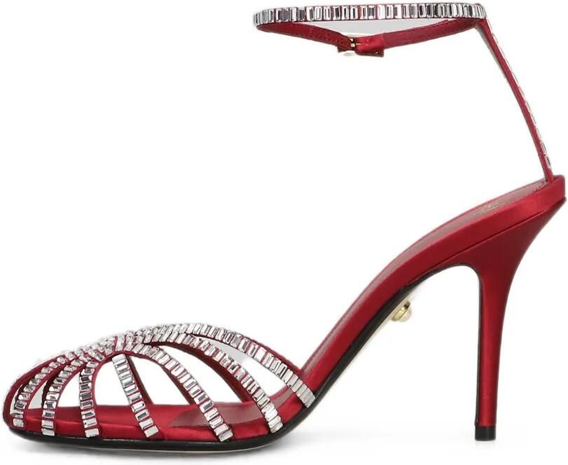 Alevì Penelope sandalen in kooimodel verfraaid met kristallen Rood - Foto 3
