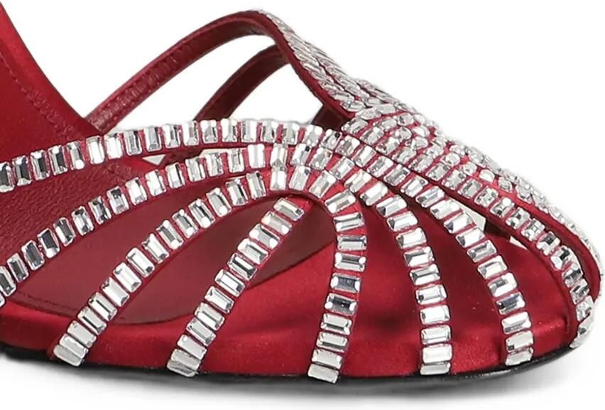 Alevì Penelope sandalen in kooimodel verfraaid met kristallen Rood - Foto 4