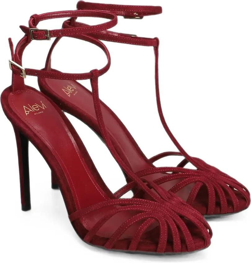 Alevì Sandalen met stiletto-hak en gekooid bandje Rood - Foto 2