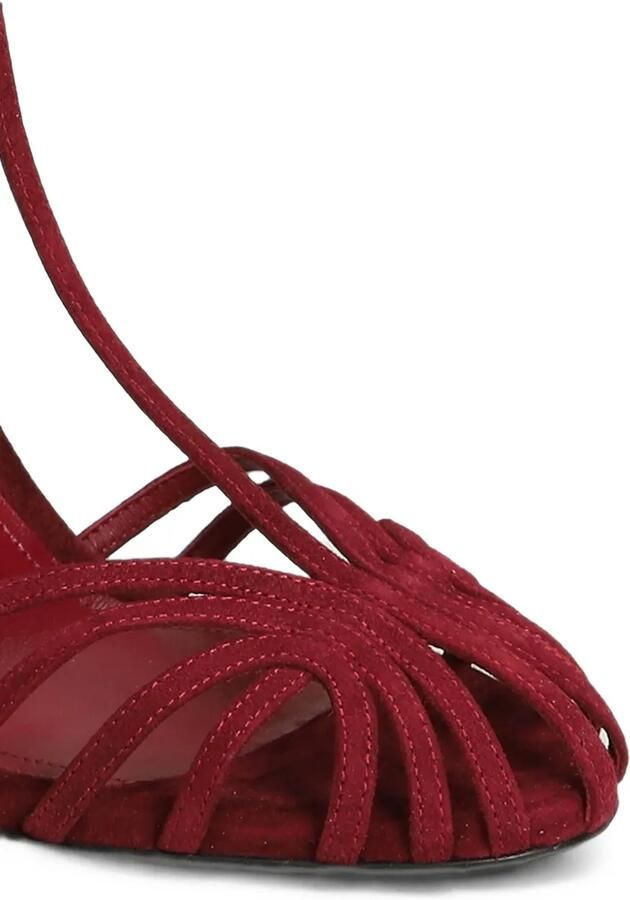Alevì Sandalen met stiletto-hak en gekooid bandje Rood - Foto 4