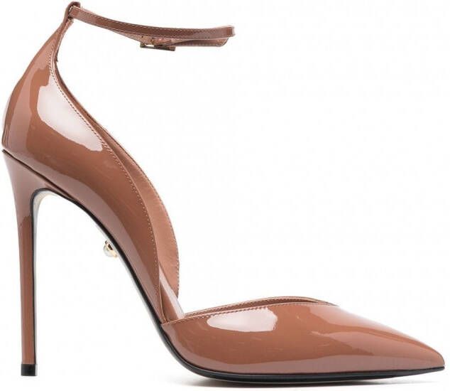 Alevì Camilla lakleren pumps Beige
