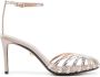 Alevì Sandalen verfraaid met kristallen Beige - Thumbnail 1
