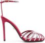 Alevì Penelope sandalen verfraaid met kristallen Rood - Thumbnail 1