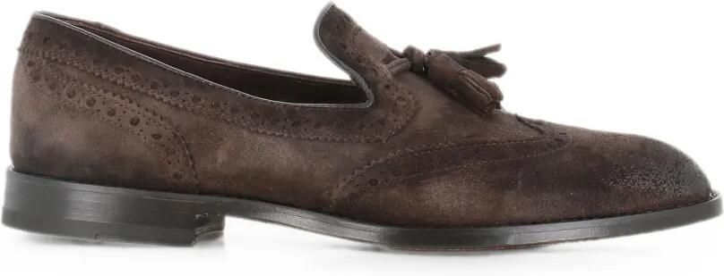Alexander Hotto Brogue loafers met kwastje Bruin