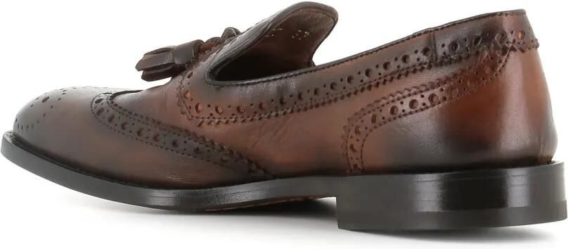 Alexander Hotto Brogue loafers met kwastje Bruin - Foto 3