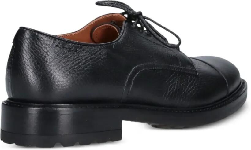 Alexander Hotto Derby veterschoenen met bewerkte neus Zwart - Foto 2