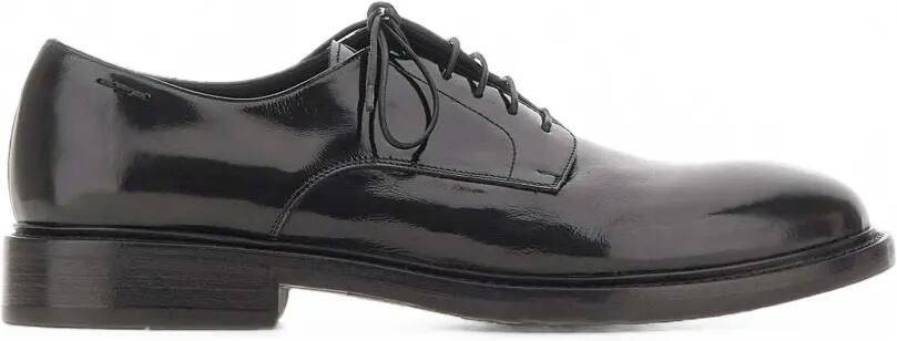 Alexander Hotto Leren Derby schoenen Zwart