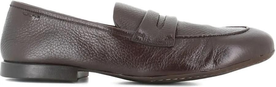 Alexander Hotto Leren loafers Bruin