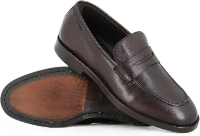 Alexander Hotto Leren loafers Bruin - Foto 2