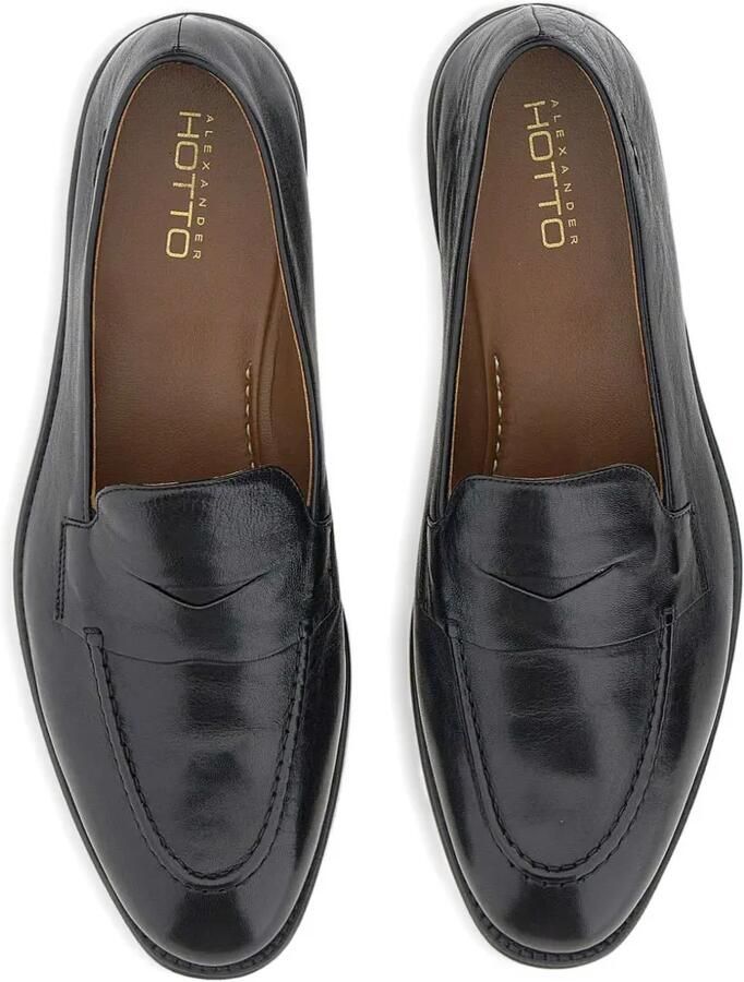 Alexander Hotto Leren loafers Zwart - Foto 2