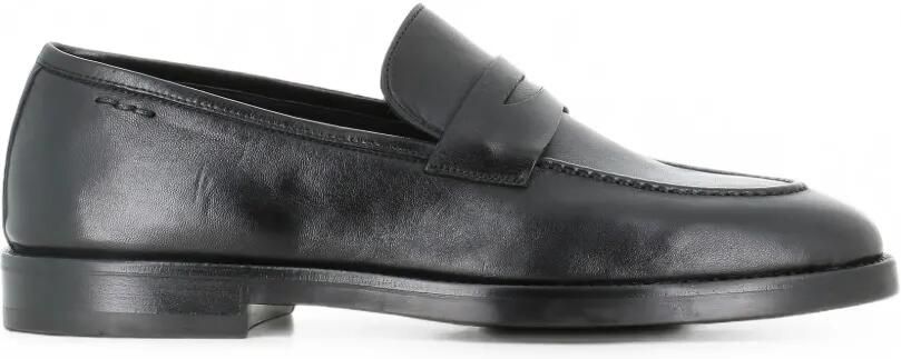 Alexander Hotto Leren loafers Zwart