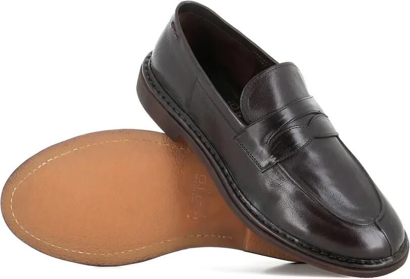 Alexander Hotto Leren penny loafers Bruin - Foto 2