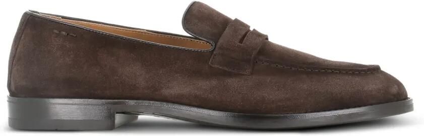 Alexander Hotto Loafers met suède vlakken Bruin