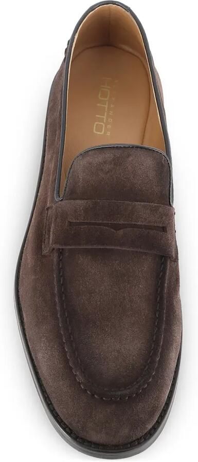 Alexander Hotto Loafers met suède vlakken Bruin - Foto 3