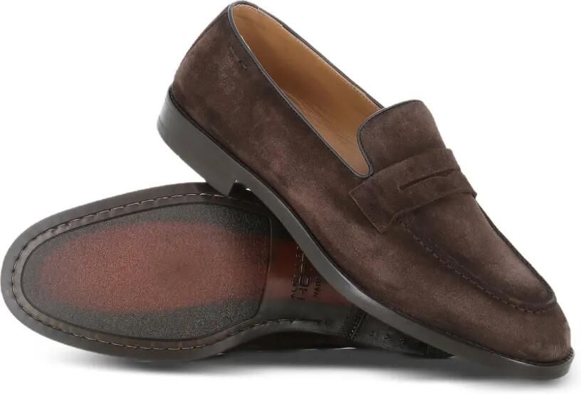 Alexander Hotto Loafers met suède vlakken Bruin - Foto 2