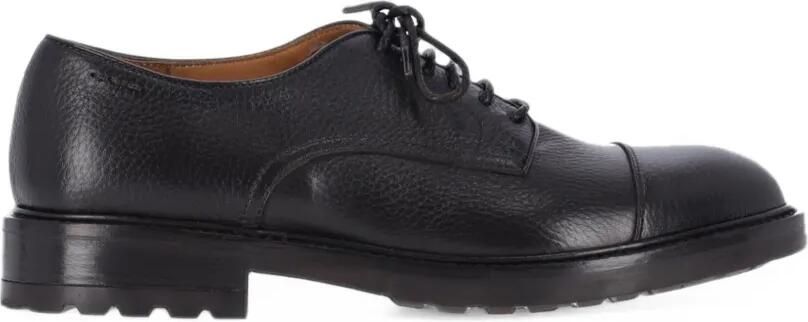 Alexander Hotto pebbled-leather derby shoes Zwart