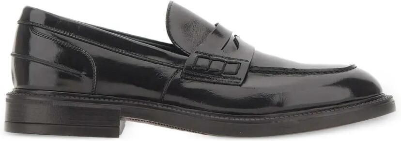 Alexander Hotto Slip-on loafers met penny-slot Zwart