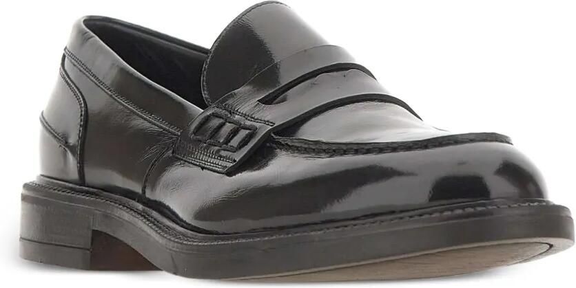 Alexander Hotto Slip-on loafers met penny-slot Zwart - Foto 3