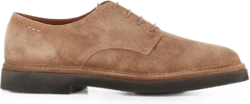 Alexander Hotto Suède derby schoenen Beige