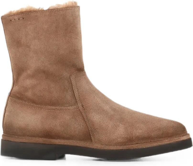 Alexander Hotto Suède enkellaarzen Beige