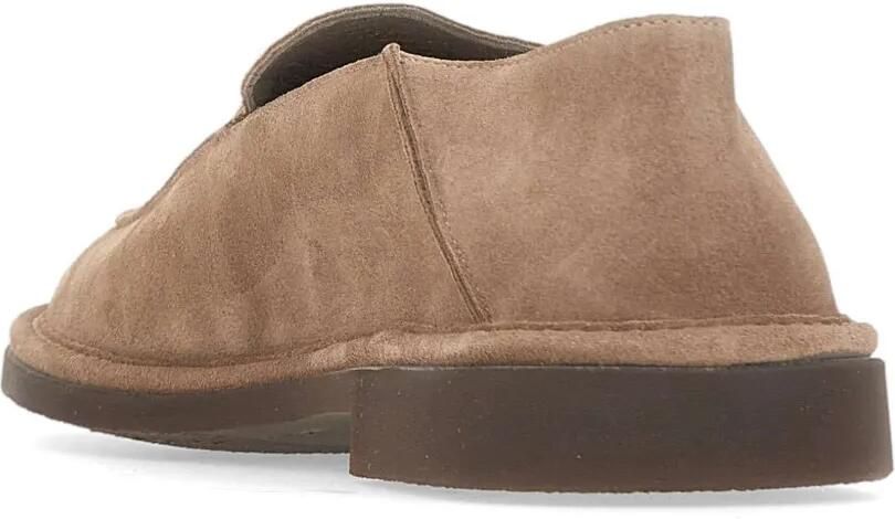 Alexander Hotto Suède loafers met vouwbare hak Beige - Foto 4