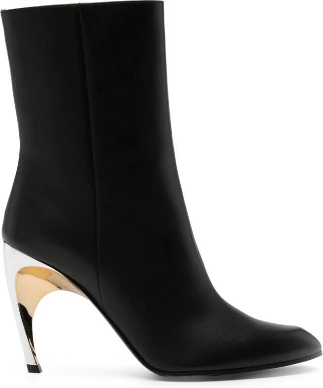 Alexander McQueen 95 mm Armadillo laarzen Zwart