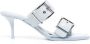 Alexander McQueen 75mm leren sandalen met gesp Blauw - Thumbnail 1