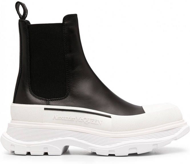 Alexander McQueen Chelsea laarzen met chunky zool Zwart