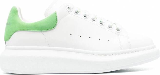 Alexander McQueen Oversized leren sneakers Wit