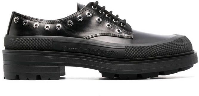 Alexander McQueen Derby schoenen met chunky zool Zwart